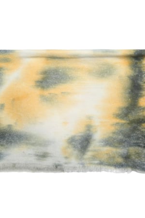 Sjaal Tie Dye Geel Polyester h5 Afbeelding2